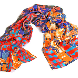 Badlands Plaid: Multi-color<br>  Limited Edition Silk Scarf