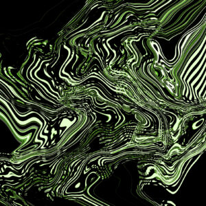 Frequencies #1: Black & Green <br>  Limited Edition Digital Print