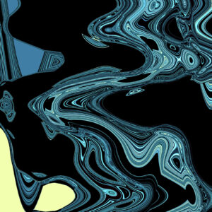 Frequencies #2: Black & Blues  <br>  Limited Edition Digital Print