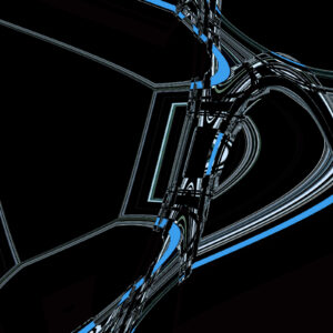 Frequencies #4: Black & Blue <br> Limited Edition Digital Print