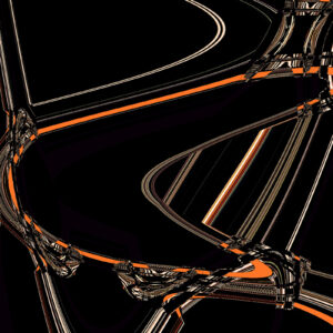 Frequencies #5: Black & Orange <br> Limited Edition Digital Print