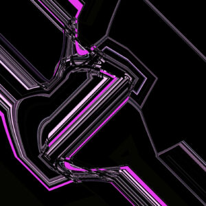 Frequencies #6: Black & Magenta <br> Limited Edition Digital Print