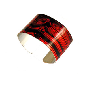 Aluminum Cuff: Red and Black <br> Limited Edition Bracelet