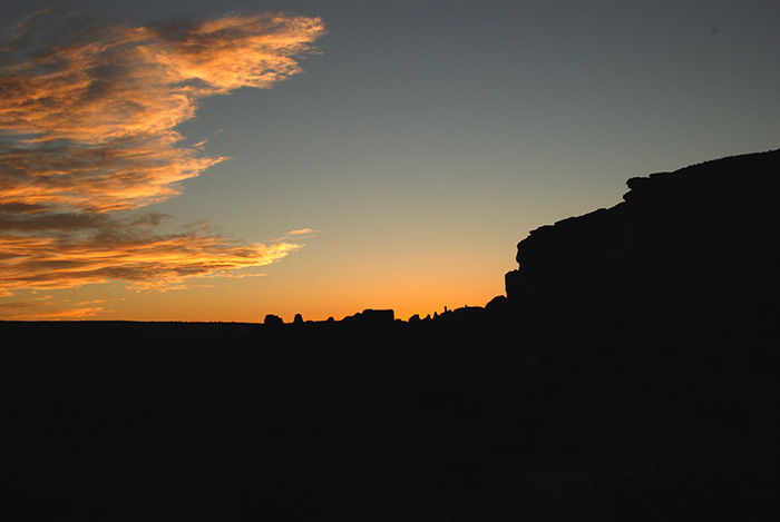 Sunset Chaco Canyon