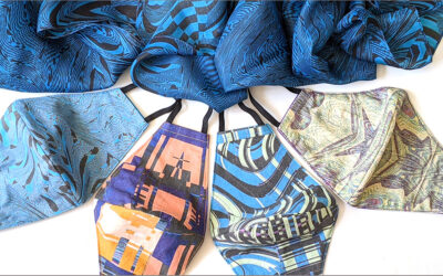 20% Off Special: Designer Scarf + Handmade Mask